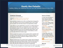 Tablet Screenshot of doofythepaladin.wordpress.com
