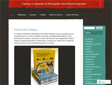 Tablet Screenshot of catalogoregional.wordpress.com
