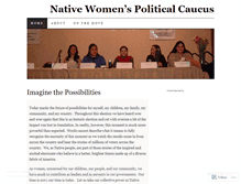 Tablet Screenshot of nativewomenscaucus.wordpress.com