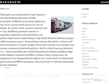 Tablet Screenshot of hakanakin.wordpress.com