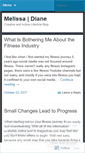 Mobile Screenshot of melissadianeblog.wordpress.com