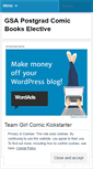Mobile Screenshot of gsacomics.wordpress.com