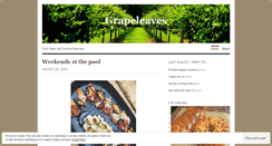 Desktop Screenshot of grapeleaves.wordpress.com