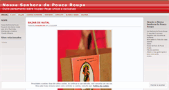Desktop Screenshot of nossasenhoradapoucaroupa.wordpress.com