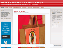 Tablet Screenshot of nossasenhoradapoucaroupa.wordpress.com