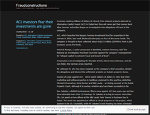 Tablet Screenshot of fraudconstructions.wordpress.com