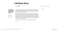 Desktop Screenshot of m2mediamuse.wordpress.com