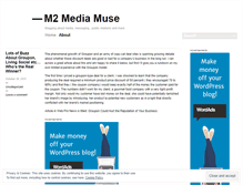 Tablet Screenshot of m2mediamuse.wordpress.com