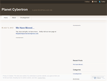Tablet Screenshot of planetcybertron.wordpress.com
