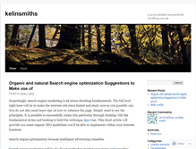 Tablet Screenshot of kelinsmiths.wordpress.com