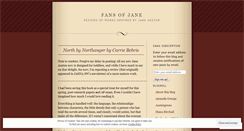 Desktop Screenshot of fansofjane.wordpress.com