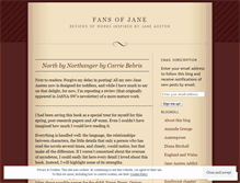 Tablet Screenshot of fansofjane.wordpress.com