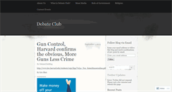 Desktop Screenshot of debateclubblog.wordpress.com