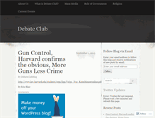 Tablet Screenshot of debateclubblog.wordpress.com