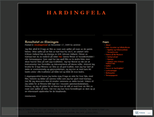 Tablet Screenshot of hardingfela.wordpress.com