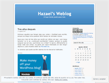 Tablet Screenshot of hazaeljm.wordpress.com