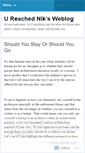 Mobile Screenshot of nikreached.wordpress.com