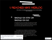 Tablet Screenshot of nikreached.wordpress.com