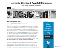 Tablet Screenshot of chromix.wordpress.com