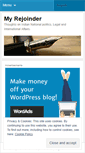 Mobile Screenshot of myrejoinder.wordpress.com