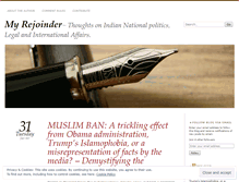 Tablet Screenshot of myrejoinder.wordpress.com
