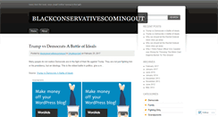 Desktop Screenshot of blackconservativescomingout.wordpress.com