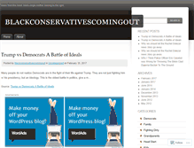 Tablet Screenshot of blackconservativescomingout.wordpress.com