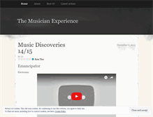 Tablet Screenshot of musicianexperience.wordpress.com