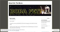 Desktop Screenshot of bobafettmovie.wordpress.com