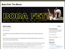 Tablet Screenshot of bobafettmovie.wordpress.com