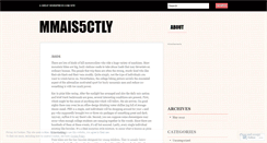 Desktop Screenshot of mmais5ctly.wordpress.com