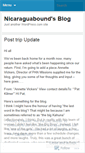 Mobile Screenshot of nicaraguabound.wordpress.com
