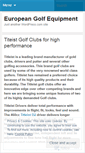 Mobile Screenshot of europeangolfequipment02.wordpress.com
