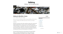 Desktop Screenshot of debelog.wordpress.com