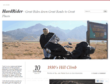 Tablet Screenshot of hardrider.wordpress.com