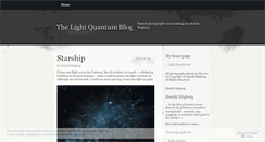 Desktop Screenshot of lightquantumblog.wordpress.com