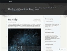 Tablet Screenshot of lightquantumblog.wordpress.com