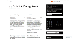 Desktop Screenshot of cronicasperegrinas.wordpress.com