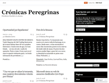 Tablet Screenshot of cronicasperegrinas.wordpress.com