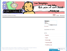 Tablet Screenshot of portingles.wordpress.com