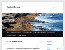 Tablet Screenshot of 9point5theses.wordpress.com