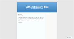 Desktop Screenshot of catholicblogger.wordpress.com