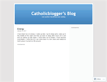 Tablet Screenshot of catholicblogger.wordpress.com