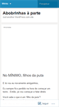 Mobile Screenshot of abobrinhasaparte.wordpress.com