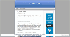 Desktop Screenshot of fixwinfixer.wordpress.com