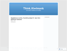 Tablet Screenshot of kiwimonk.wordpress.com