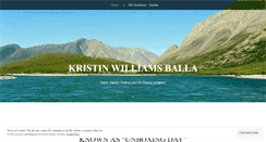 Desktop Screenshot of kristinballa.wordpress.com