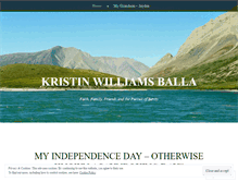 Tablet Screenshot of kristinballa.wordpress.com