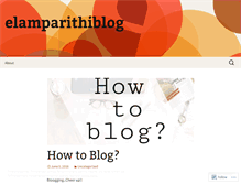 Tablet Screenshot of elamparithiblog.wordpress.com