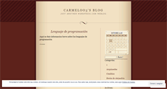 Desktop Screenshot of carmeloo3.wordpress.com